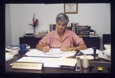 Laupus Library Director Jo Ann Bell at her Desk