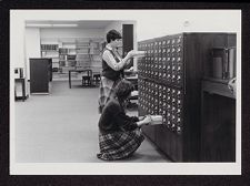 Health Sciences Library 1st Floor Card Catalog