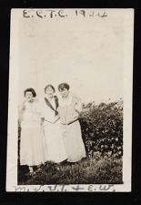 Three women at East Carolina Teachers College