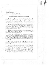 Robert Morgan Speech, April 1972