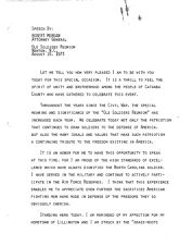 Robert Morgan Speech, 16 August 1973