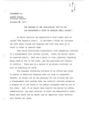 Robert Morgan Speech, 8 November 1973