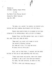 Robert Morgan Speech, 20 June 1974