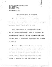 Robert Morgan Speech, 26 September 1975