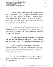 Robert Morgan Speech, 4 October 1975