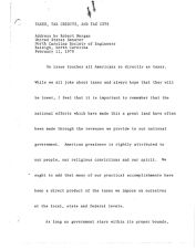 Robert Morgan Speech, 11 February 1978