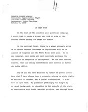 Robert Morgan Speech, 1 October 1980