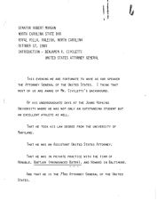 Robert Morgan Speech, 17 October 1980