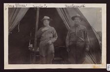 Two soldiers at Camp Glenn, NC