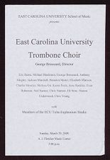 Audio recording of East Carolina University Trombone Choir