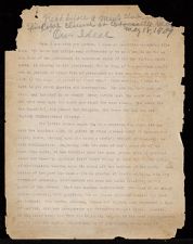 Robert H. Wright speech to Men's Club at the Episcopal Church in Catonsville, Maryland