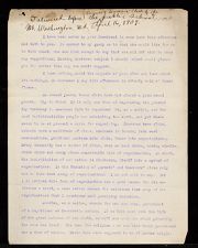 Robert H. Wright speech to Parents and Teachers Club at Mount Washington, Maryland