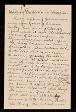 Draft of paper "Modern Tendencies in Education" by Robert H. Wright