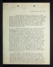 East Carolina Teachers College Chapel Talk, October 3, 1923
