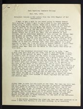 East Carolina Teachers College Chapel Talk, Verses from Chapter 12 of 1st Corinthians