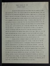 East Carolina Teachers College Chapel Talk, November 29, 1925