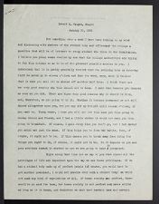 East Carolina Teachers College Chapel Talk, January 30, 1926
