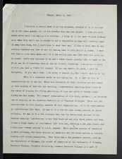 East Carolina Teachers College Chapel Talk, March 5, 1926