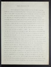 East Carolina Teachers College Chapel Talk, February 16, 1926