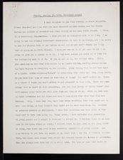 East Carolina Teachers College Chapel Talk, October 12, 1926