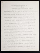 East Carolina Teachers College Chapel Talk, October 15, 1926