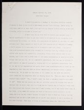 East Carolina Teachers College Chapel Talk, October 29, 1926
