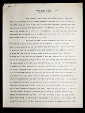East Carolina Teachers College Chapel Talk, March 1, 1927