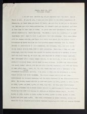 East Carolina Teachers College Chapel Talk, March 11, 1927