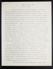 East Carolina Teachers College Chapel Talk, April 28, 1927