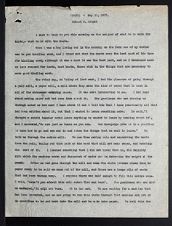 East Carolina Teachers College Chapel Talk, May 10, 1927