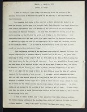 East Carolina Teachers College Chapel Talk, March 6, 1928