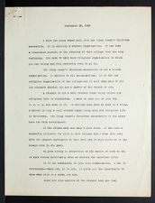 East Carolina Teachers College Chapel Talk, September 28, 1928
