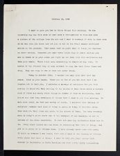 East Carolina Teachers College Chapel Talk, October 12, 1928