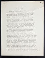 East Carolina Teachers College Chapel Talk, October 18, 1928