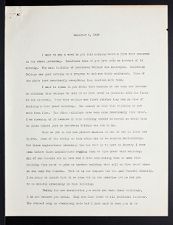 East Carolina Teachers College Chapel Talk, December 6, 1928