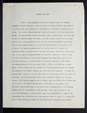 East Carolina Teachers College Chapel Talk, January 18, 1929