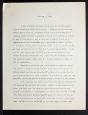 East Carolina Teachers College Chapel Talk, February 11, 1929