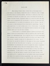 East Carolina Teachers College Chapel Talk, May 22, 1929