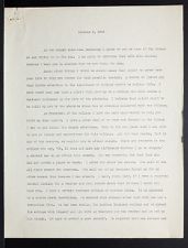 East Carolina Teachers College Chapel Talk, October 2, 1929