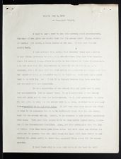 East Carolina Teachers College Chapel Talk, May 3, 1930