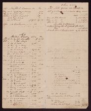 Ledger pages listing cargoes and responsible parties