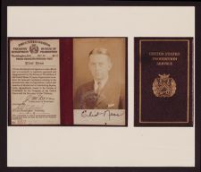 Eliot Ness photograph and identification card