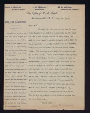 Grimes Real Estate Company. Correspondence, February - September 1899