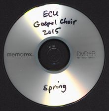 Video recording of East Carolina University Gospel Choir performance