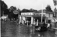 Flooding near Dal Cox Esso Station