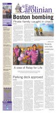 The East Carolinian, April 16, 2013