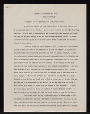 East Carolina Teachers College Chapel Talk - Book of Acts, Chapter 23, verses 12-24