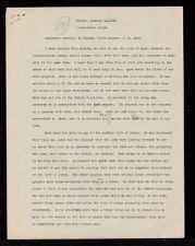 East Carolina Teachers College Chapel Talk - Book of Mark, Chapter 1, 11 verses