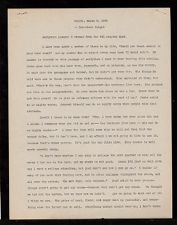 East Carolina Teachers College Chapel Talk - Book of Mark, Chapter 6, verses 1-6