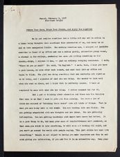East Carolina Teachers College Chapel Talk, February 9, 1927